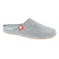 Living Kitzbuhel Slippers Felt Slipper (70% Wool) Swiss Cross circular grey (Size 41-48)