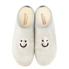 Living Kitzbühel Slippers Fleece Smiley (Cotton) sand/beige Ladies