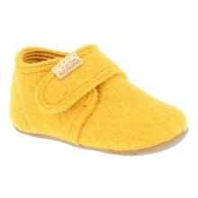 Living Kitzbühel Slippers Velcro Model (Virgin Wool) Kids 2024 Yellow Toddlers (24-26)