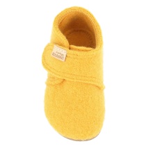 Living Kitzbühel Slippers Velcro Model (Virgin Wool) Kids 2024 Yellow Toddlers (24-26)