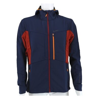 Löffler Softshell Jacket XC-Pure TXS Hooded (windproof, water-repellent) dark blue men's