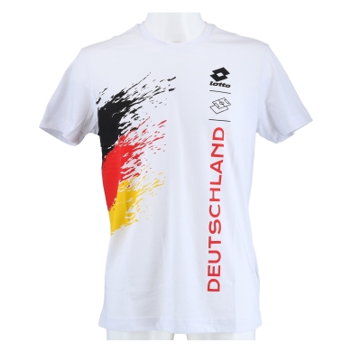 Lotto Leisure T-shirt Germany (Cotton-Polyester Mix) white Men