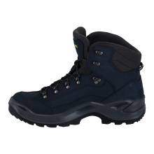 Lowa Hiking Boots Renegade Mid GTX (All-Terrain, Nubuck leather, waterproof) dark blue/lime Men