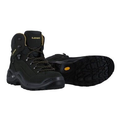 Lowa Hiking Boots Renegade Mid GTX (All-Terrain, Nubuck leather, waterproof) anthracite/mustard Men