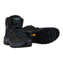 Lowa Hiking Boots Renegade Mid S GTX (All-Terrain, waterproof, narrow) asphalt/turquoise Women