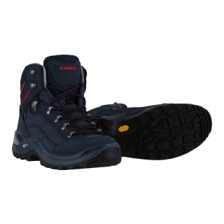 Lowa Hiking Boots Renegade Mid GTX (All-Terrain, Nubuck leather, waterproof) navy blue/terra Women