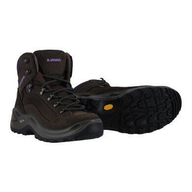 Lowa Hiking Boots Renegade Mid GTX (All-Terrain, Nubuck leather, waterproof) slate/blackberry Women