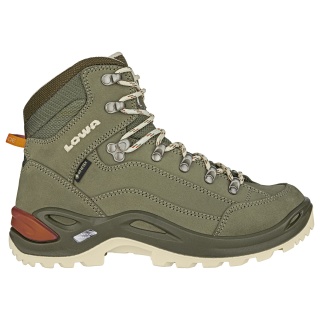 Lowa Hiking Boots Renegade Mid GTX (All-Terrain, Nubuck leather, waterproof) grey-green Women