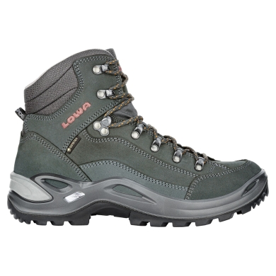 Lowa Hiking Boots Renegade Mid GTX (All-Terrain, Nubuck Leather, waterproof) anthracite/mandarin Women