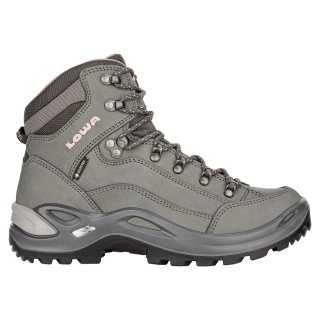 Lowa Hiking Boots Renegade Mid GTX (All-Terrain, Nubuck leather, waterproof) graphite/rose Women