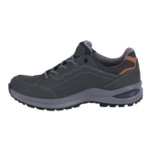 Lowa Walking Shoes Renegade EVO Lo GTX (All-Terrain, Nubuck Leather, Waterproof) Graphite Grey/Apricot Ladies