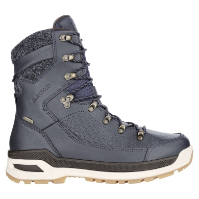 Lowa Winter Hiking Shoes Renegade Evo Ice GTX (smooth leather, waterproof) navy blue/honey Men