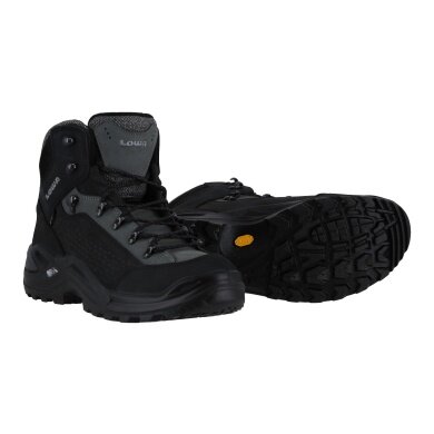 Lowa Hiking Boots Renegade Warm Mid GTX (Winter-All-Terrain, waterproof) black/grey Men