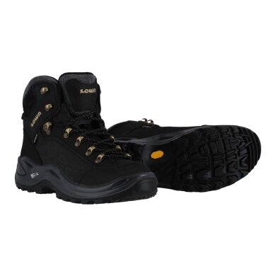 Lowa Hiking Boots Renegade Warm Mid GTX (Winter All-Terrain, waterproof) black/champagne Women