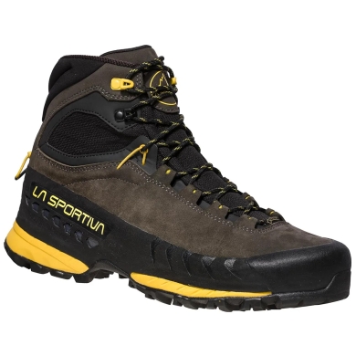 La Sportiva hiking shoes TX 5 GTX Nubuck leather (waterproof, stable, protective) carbon grey/yellow Men