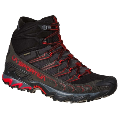 La Sportiva Trail Running Shoes Ultra Raptor II Mid GTX (waterproof) black/red Men