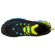 La Sportiva Trail Running Shoes Bushido II GTX (waterproof) black/neon yellow/blue Men