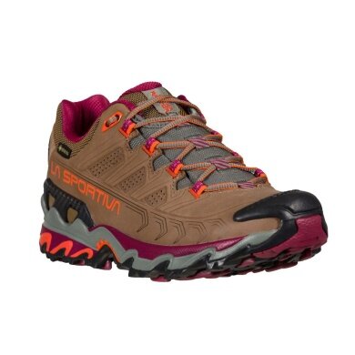 La Sportiva Trail Hiking Shoes Ultra Raptor II Leather GTX (Nubuck leather, waterproof) brown/plum Women