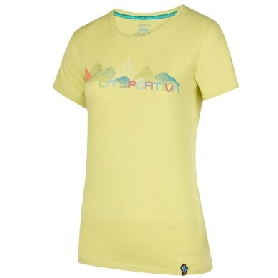 La Sportiva Wander-/Leisure Shirt Peaks (Cotton) yellow Ladies