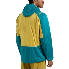 La Sportiva hiking jacket Across Lite (insulated jacket, windproof, breathable) teal blue/yellow Men