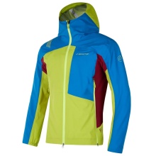 La Sportiva Softshell Jacket Crizzle EVO Shell (wind and water resistant, breathable) lime/blue men's