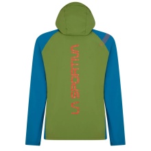 La Sportiva Trail Running Jacket Run (lightweight, water-repellent, maximum freedom of movement) green/space blue Men