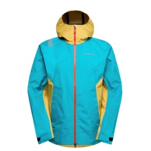 La Sportiva Softshell Jacket Discover Shell (windproof, waterproof) tropical blue/yellow Men