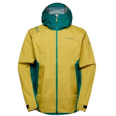 La Sportiva Softshell Jacket Discover Shell (windproof, waterproof) yellow/everglade Men