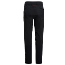 La Sportiva Hiking Trousers Monument Pant (elastic waistband with drawstring) long black/cherry tomato Men