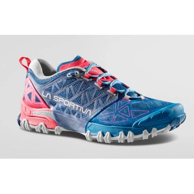 La Sportiva Trail Running Shoes Bushido II blue/grey/red Ladies