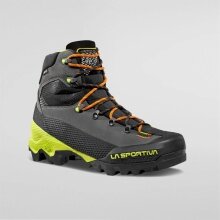 La Sportiva Hiking Shoes Aequilibrium LT GTX (Excursion Mountaineering, Nubuck Leather, Waterproof) Carbon Grey/Lime Men