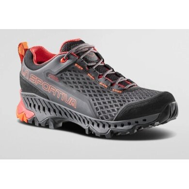 La Sportiva Hiking Shoes Spire GTX (waterproof) carbon grey/tomato ladies