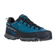 La Sportiva Hiking Shoes TX 5 Low GTX (Nubuck leather, approach, waterproof) blue/carbon Men