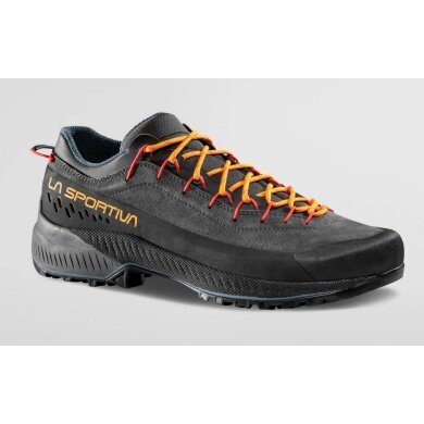 La Sportiva Hiking Shoes TX 4 Evo (Approach, Suede) Carbon Grey/Papaya Men's