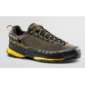 La Sportiva Hiking Shoes TX 5 Low GTX (Nubuck Leather, Approach, Waterproof) Carbon Grey/Yellow Men's