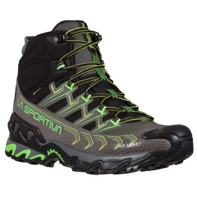 La Sportiva Trail Running Shoes Ultra Raptor II Mid GTX (waterproof) grey/lime Men