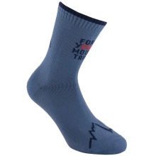 La Sportiva Trekking Socks For Your Mountain (quick-drying, maximum cushioning) deep blue/hurricane blue - 1 Pair