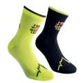 La Sportiva Trekking Socks For Your Mountain (quick-drying, maximum cushioning) black/neon yellow - 1 pair