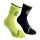 La Sportiva Trekking Socks For Your Mountain (quick-drying, maximum cushioning) black/neon yellow - 1 pair