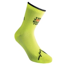 La Sportiva Trekking Socks For Your Mountain (quick-drying, maximum cushioning) black/neon yellow - 1 pair