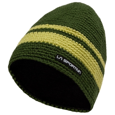 La Sportiva knitted hat (beanie) Zephir dark green/yellow