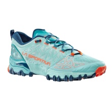 La Sportiva Trail Running Shoes Bushido II lagoon blue/red Ladies