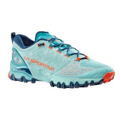 La Sportiva Trail Running Shoes Bushido II lagoon blue/red Ladies