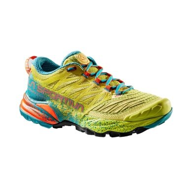 La Sportiva Trail Running Shoes Akasha II yellow/blue ladies