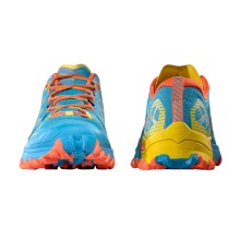 La Sportiva Trail Running Shoes Bushido III GTX (waterproof) tropical blue/yellow/orange men's