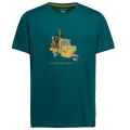 La Sportiva Wander/Leisure T-shirt Ape (Cotton, lightweight) dark green men's