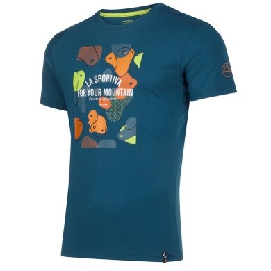 La Sportiva Hiking/Leisure Tshirt Volumes (Cotton) storm blue Men