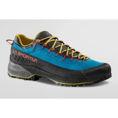 La Sportiva Hiking Shoes TX 4 Evo GTX (Approach, Suede, Waterproof) Tropic Blue/Yellow Men's