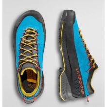 La Sportiva Hiking Shoes TX 4 Evo GTX (Approach, Suede, Waterproof) Tropic Blue/Yellow Men's