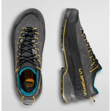 La Sportiva Hiking Shoes TX 4 Evo GTX (Approach, Suede, Waterproof) Carbon Grey/Yellow Men's